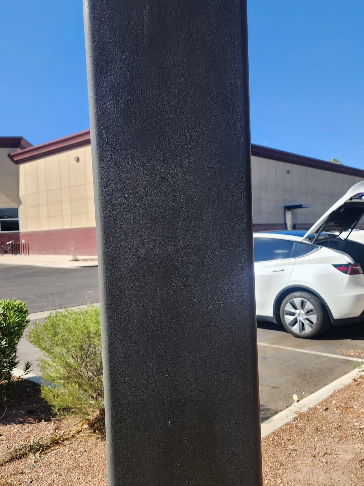 Sign pole, after