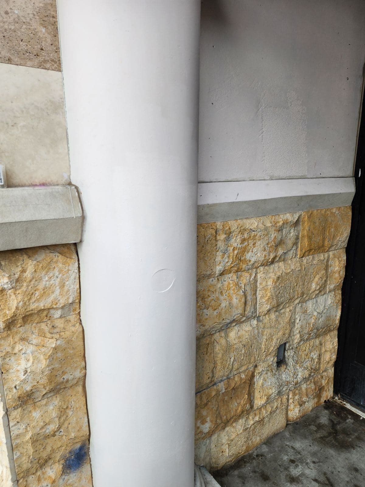 Stone column, after