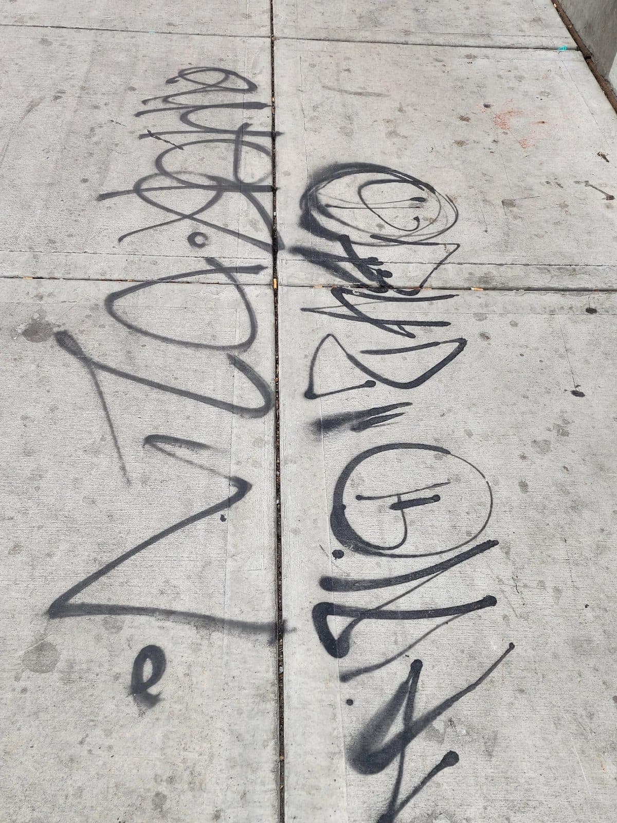 Sidewalk, before
